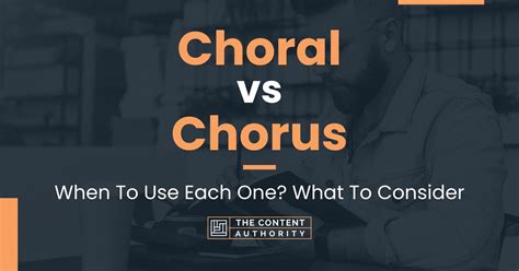 what is the difference between choir and chorus