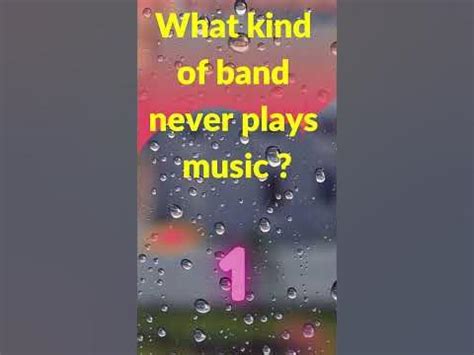 what kind of band never plays music? they are the silent ones